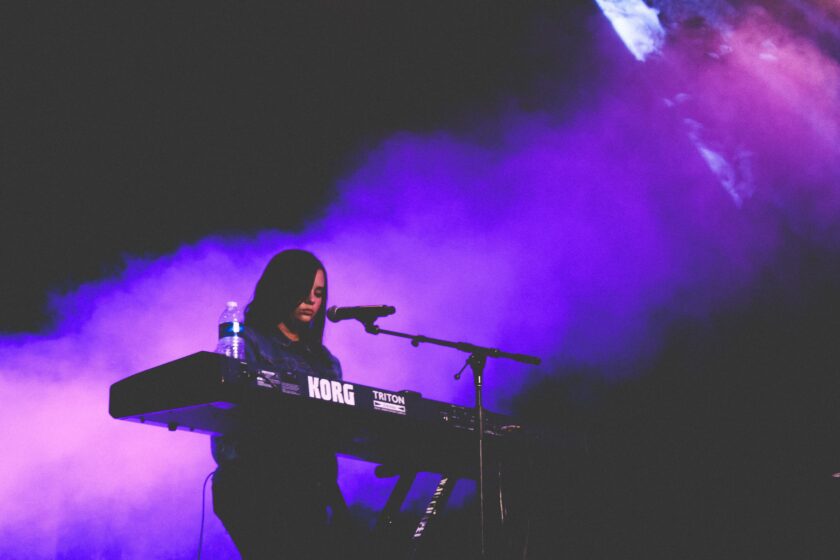 Performing with piano and singing